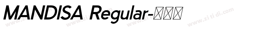 MANDISA Regular字体转换